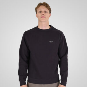 262RTOP-1113 CREWNECK TOP WITH HIGH DENSITY PRINT (BRUSHED FLEECE) AUBERGINE