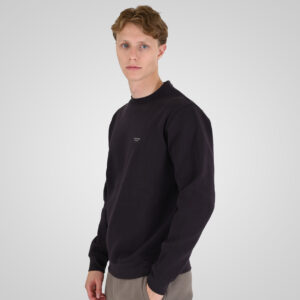 262RTOP-1113 CREWNECK TOP WITH HIGH DENSITY PRINT (BRUSHED FLEECE) AUBERGINE - Image 3