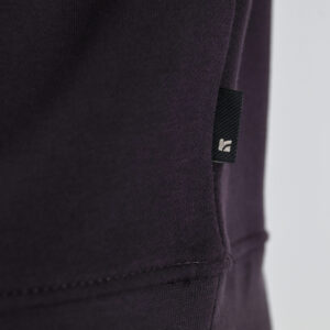 262RTOP-1113 CREWNECK TOP WITH HIGH DENSITY PRINT (BRUSHED FLEECE) AUBERGINE - Image 6