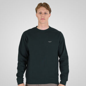 262RTOP-1113 CREWNECK TOP WITH HIGH DENSITY PRINT (BRUSHED FLEECE) FOREST GREEN