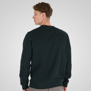 262RTOP-1113 CREWNECK TOP WITH HIGH DENSITY PRINT (BRUSHED FLEECE) FOREST GREEN - Image 4