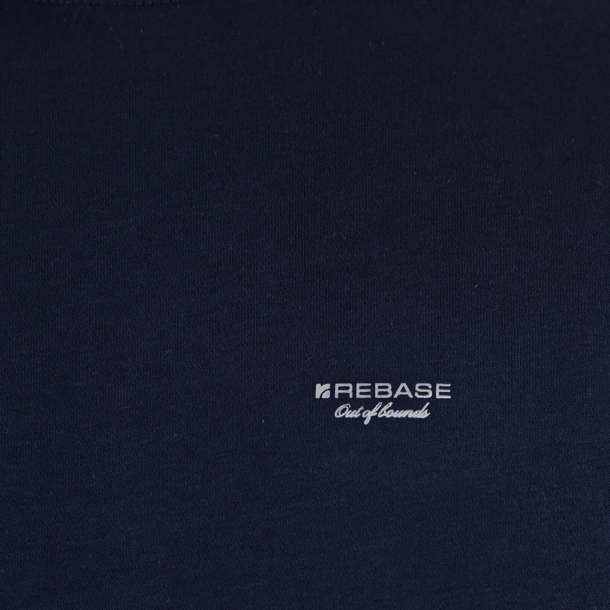 262RTOP-1113 CREWNECK TOP WITH HIGH DENSITY PRINT (BRUSHED FLEECE) NAVY - Image 5