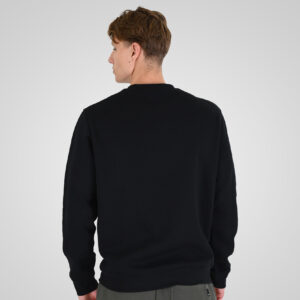 262RTOP-1114 CREWNECK TOP WITH HIGH DENSITY (BRUSHED FLEECE) BLACK - Image 4