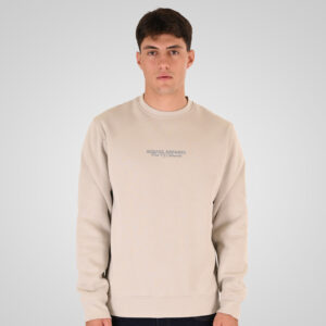 262RTOP-1114 CREWNECK TOP WITH HIGH DENSITY (BRUSHED FLEECE) ICE