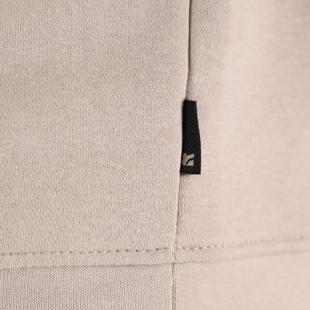 262RTOP-1114 CREWNECK TOP WITH HIGH DENSITY (BRUSHED FLEECE) ICE