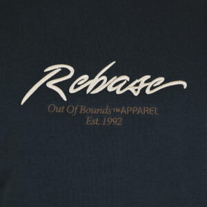 262RTOP-1115 CREWNECK TOP WITH 3D EMBROIDERY AND DENSE EMBROIDERY (BRUSHED FLEECE) ANTHRACITE - Image 5