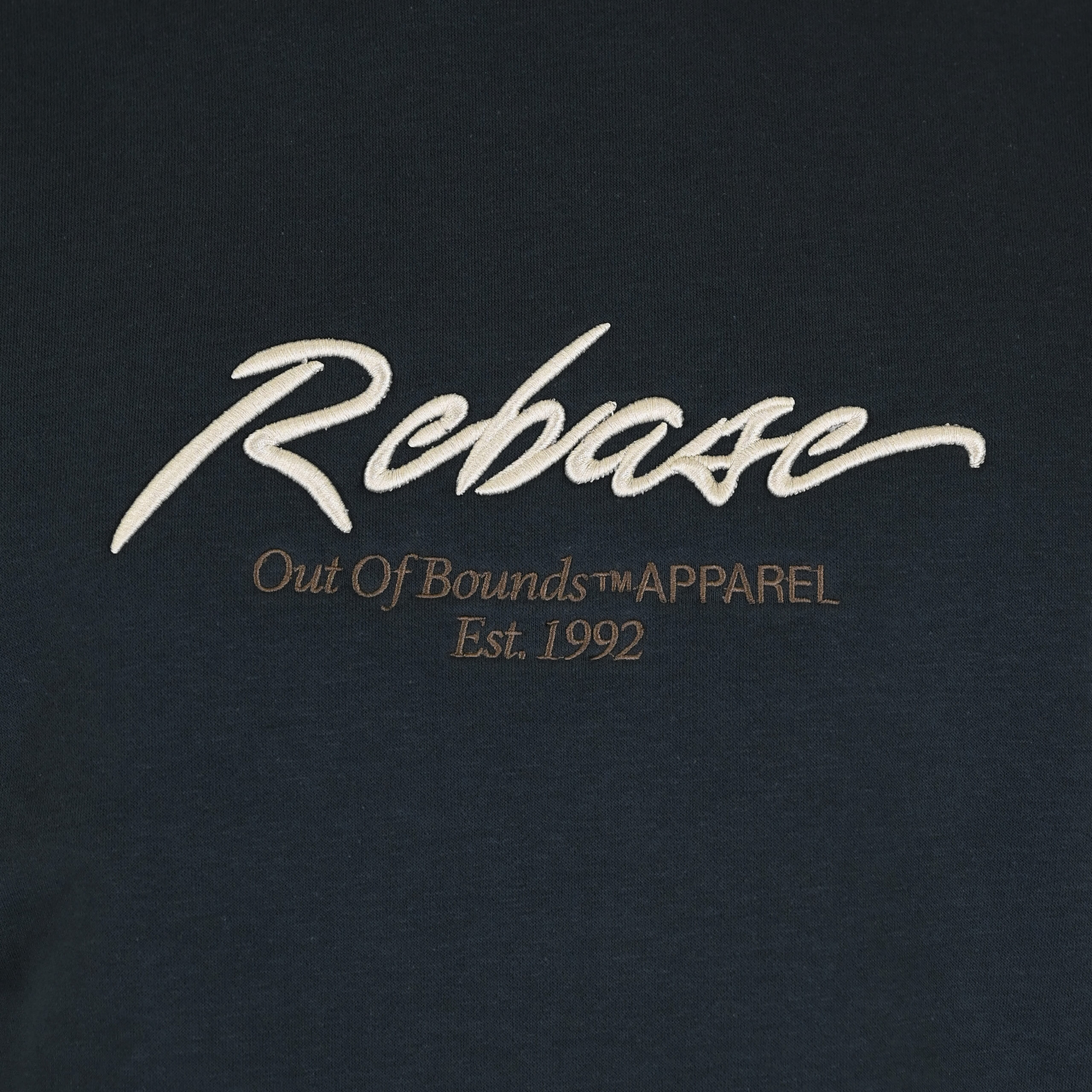 262RTOP-1115 CREWNECK TOP WITH 3D EMBROIDERY AND DENSE EMBROIDERY (BRUSHED FLEECE) ANTHRACITE - Image 5