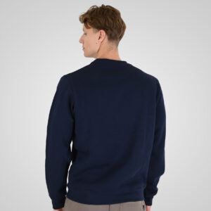 262RTOP-1115 CREWNECK TOP WITH 3D EMBROIDERY AND DENSE EMBROIDERY (BRUSHED FLEECE) NAVY - Image 4