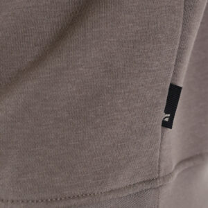 262RTOP-1115 CREWNECK TOP WITH 3D EMBROIDERY AND DENSE EMBROIDERY (BRUSHED FLEECE) TAUPE - Image 6