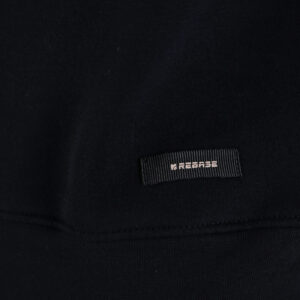 262RTOP-1116 CREWNECK TOP WITH TWO COLORED LAYER HIGH DENSITY PRINT (BRUSHED FLEECE) BLACK - Image 6
