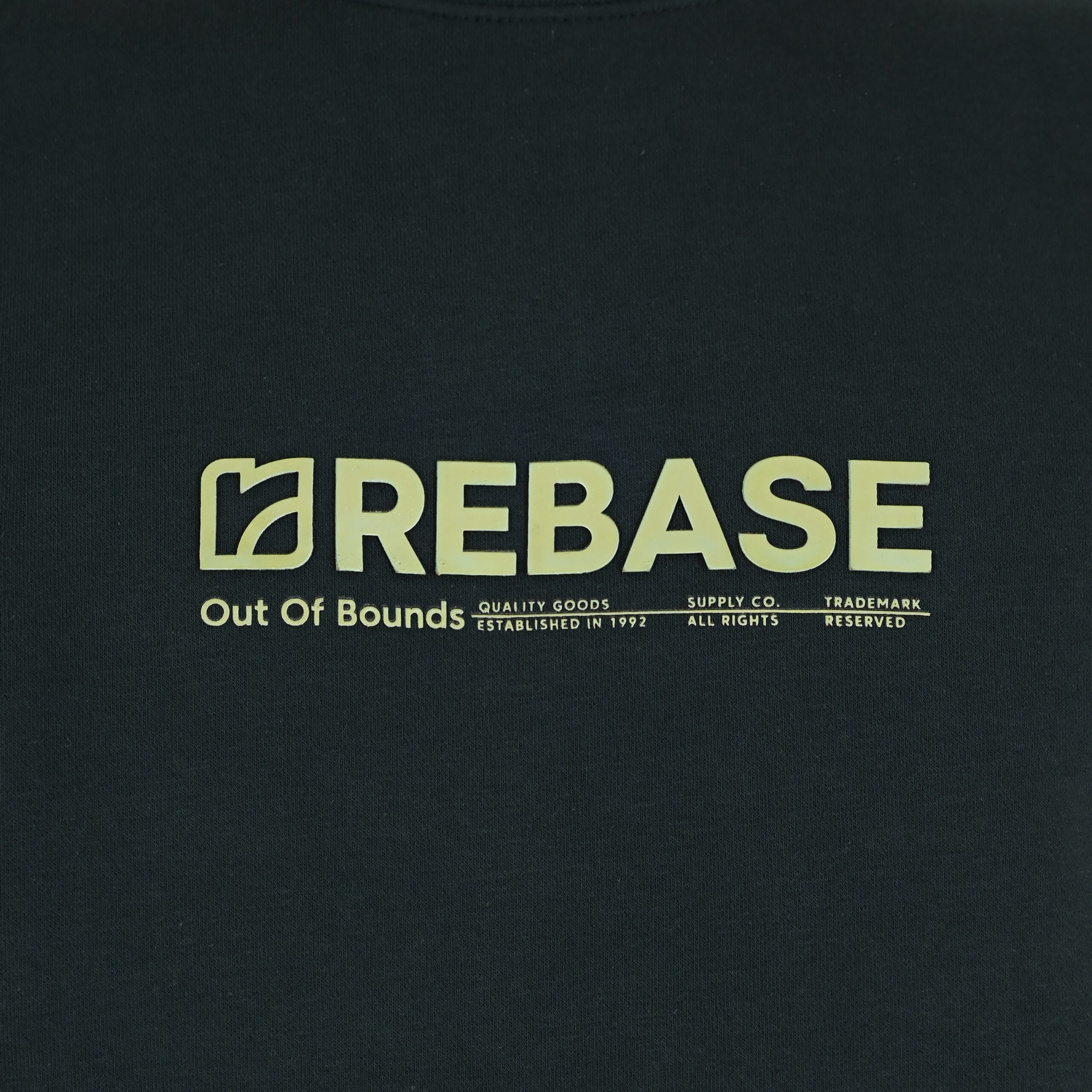 262RTOP-1116 CREWNECK TOP WITH TWO COLORED LAYER HIGH DENSITY PRINT (BRUSHED FLEECE) FOREST GREEN - Image 5
