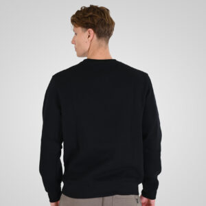 262RTOP-1117 CREWNECK TOP WITH EMBOSSED PRINT (BRUSHED FLEECE) BLACK - Image 4