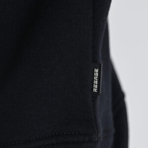 262RTOP-1117 CREWNECK TOP WITH EMBOSSED PRINT (BRUSHED FLEECE) BLACK - Image 6