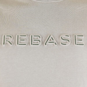 262RTOP-1117 CREWNECK TOP WITH EMBOSSED PRINT (BRUSHED FLEECE) ICE - Image 5