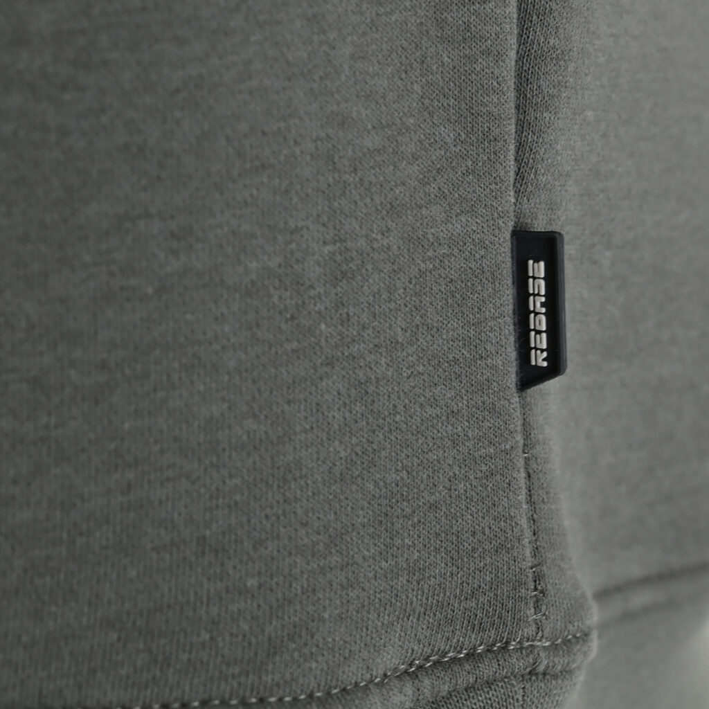 262RTOP-1117 CREWNECK TOP WITH EMBOSSED PRINT (BRUSHED FLEECE) KHAKI