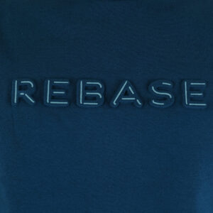262RTOP-1117 CREWNECK TOP WITH EMBOSSED PRINT (BRUSHED FLEECE) PACIFIC BLUE - Image 5
