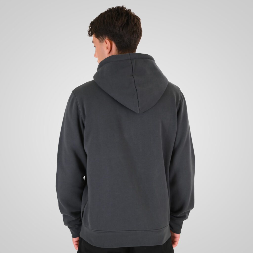 262RTOP-1122 HOODIE FULL-ZIP WITH HIGH DENSITY PRINT (BRUSHED FLEECE) ANTHRACITE