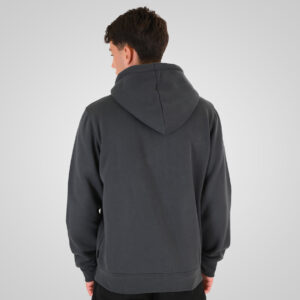 262RTOP-1122 HOODIE FULL-ZIP WITH HIGH DENSITY PRINT (BRUSHED FLEECE) ANTHRACITE - Image 4