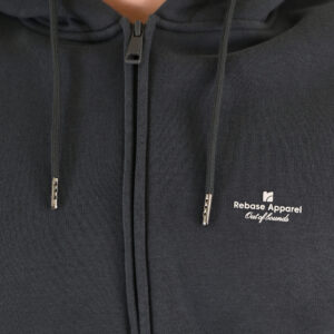 262RTOP-1122 HOODIE FULL-ZIP WITH HIGH DENSITY PRINT (BRUSHED FLEECE) ANTHRACITE - Image 5
