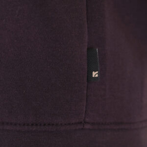 262RTOP-1122 HOODIE FULL-ZIP WITH HIGH DENSITY PRINT (BRUSHED FLEECE) AUBERGINE - Image 6