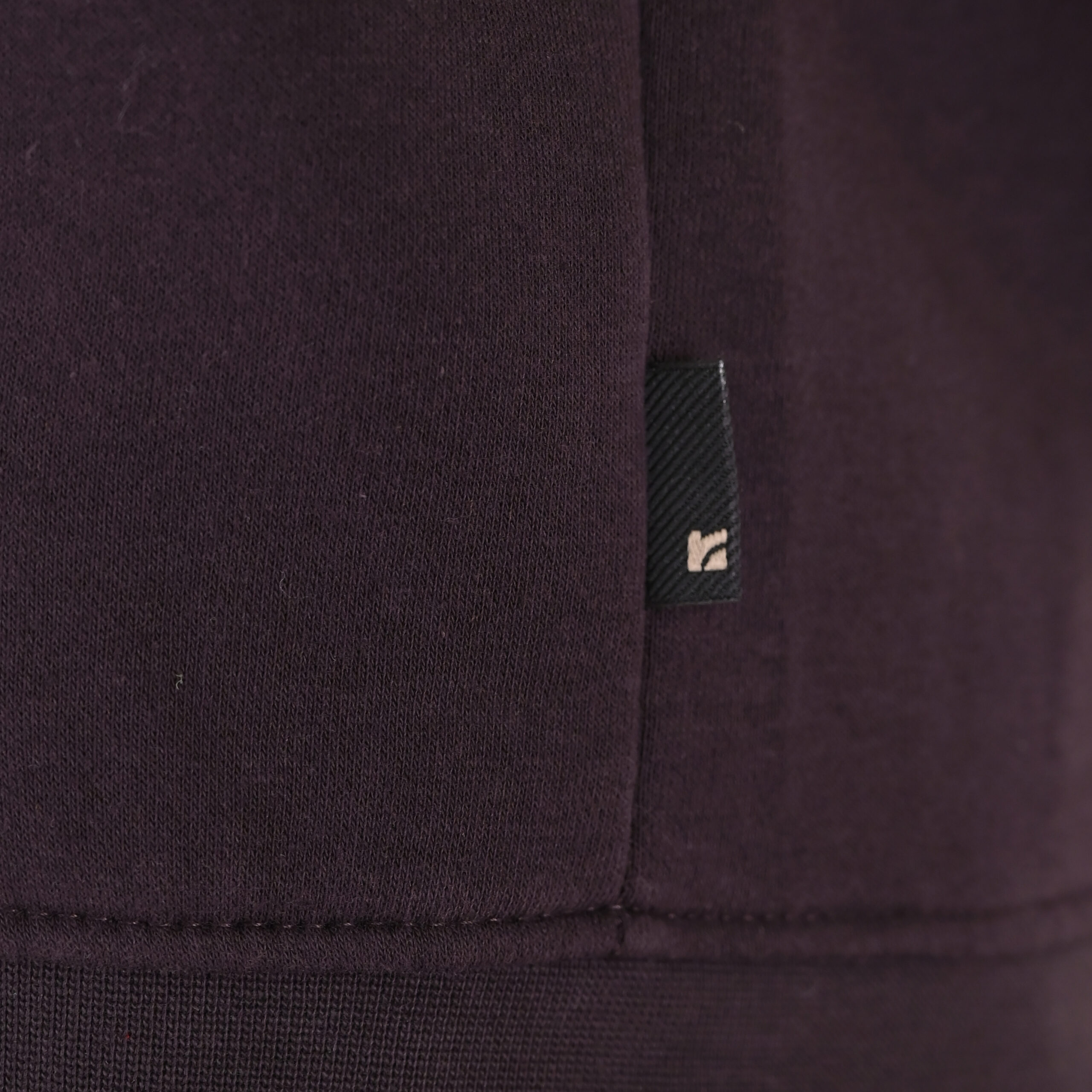 262RTOP-1122 HOODIE FULL-ZIP WITH HIGH DENSITY PRINT (BRUSHED FLEECE) AUBERGINE - Image 6