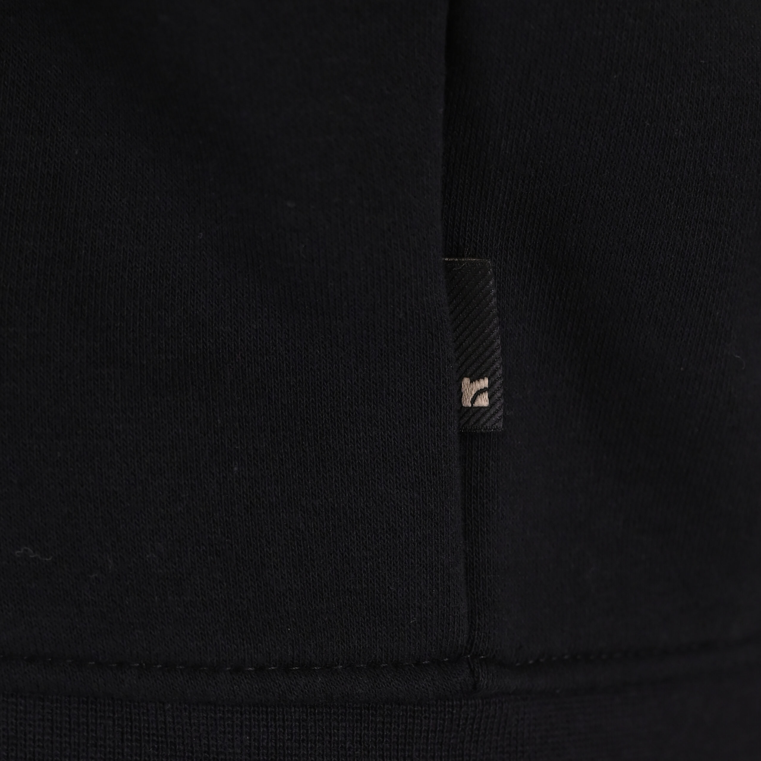 262RTOP-1122 HOODIE FULL-ZIP WITH HIGH DENSITY PRINT (BRUSHED FLEECE) BLACK - Image 6