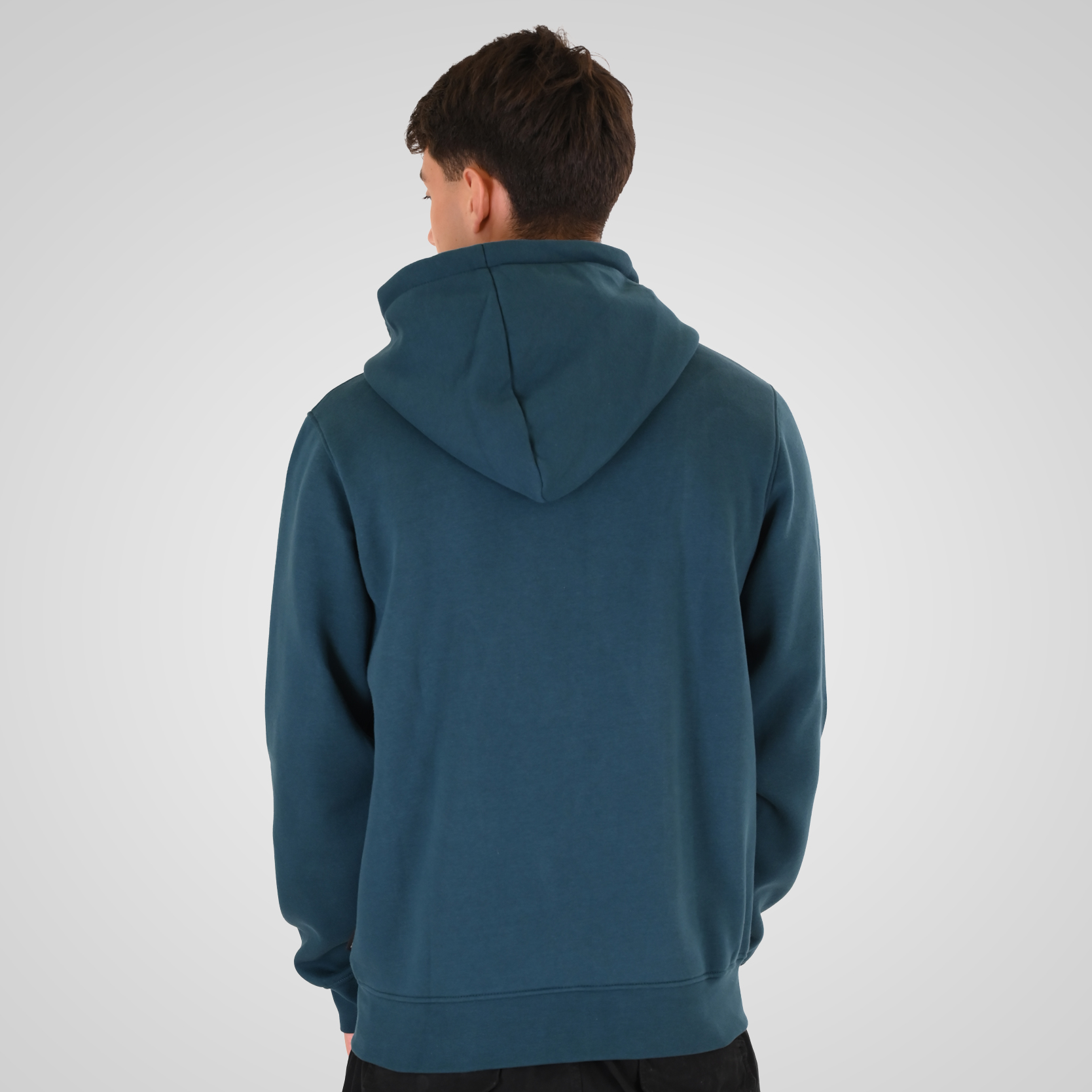 262RTOP-1122 HOODIE FULL-ZIP WITH HIGH DENSITY PRINT (BRUSHED FLEECE) DEEP TEAL - Image 4