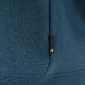 262RTOP-1122 HOODIE FULL-ZIP WITH HIGH DENSITY PRINT (BRUSHED FLEECE) DEEP TEAL - Image 6