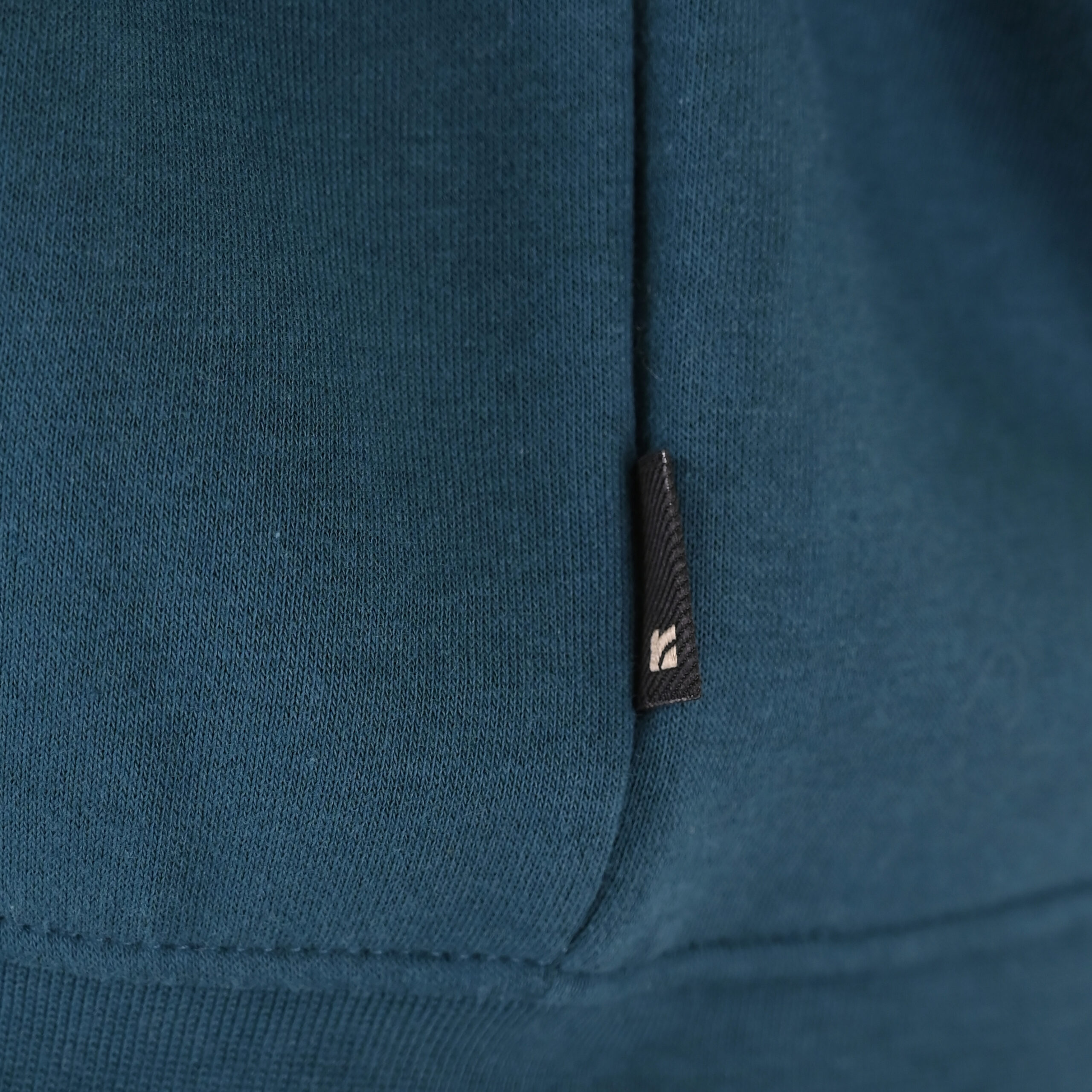262RTOP-1122 HOODIE FULL-ZIP WITH HIGH DENSITY PRINT (BRUSHED FLEECE) DEEP TEAL - Image 6