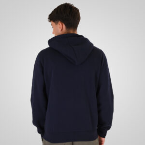 262RTOP-1122 HOODIE FULL-ZIP WITH HIGH DENSITY PRINT (BRUSHED FLEECE) NAVY - Image 4