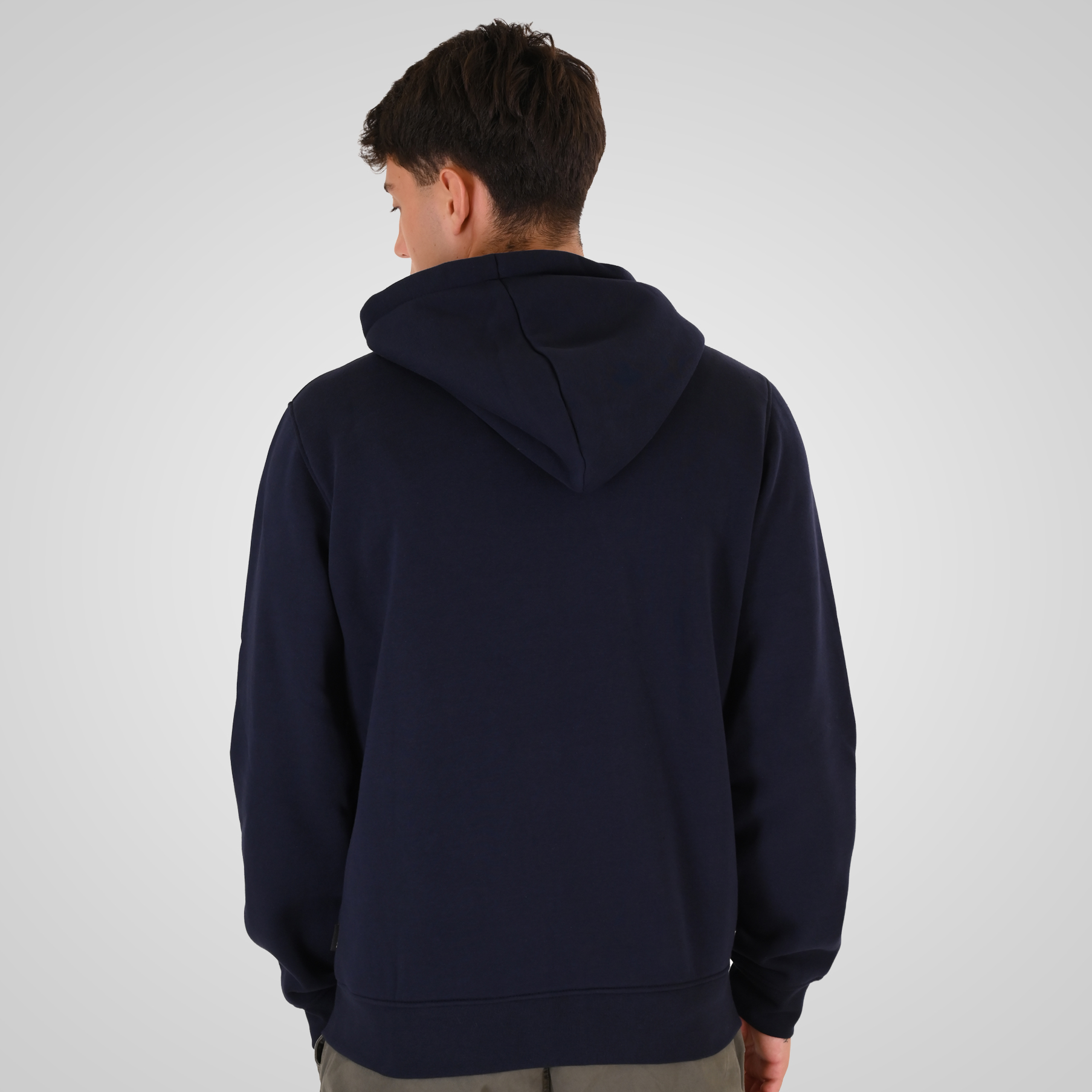 262RTOP-1122 HOODIE FULL-ZIP WITH HIGH DENSITY PRINT (BRUSHED FLEECE) NAVY - Image 4