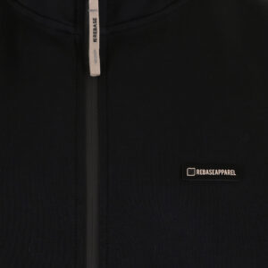 262RTOP-1123 FULL-ZIP WITH STAND-UP COLLAR AND ZIPPER POCKETS (INTERLOCK) BLACK - Image 5