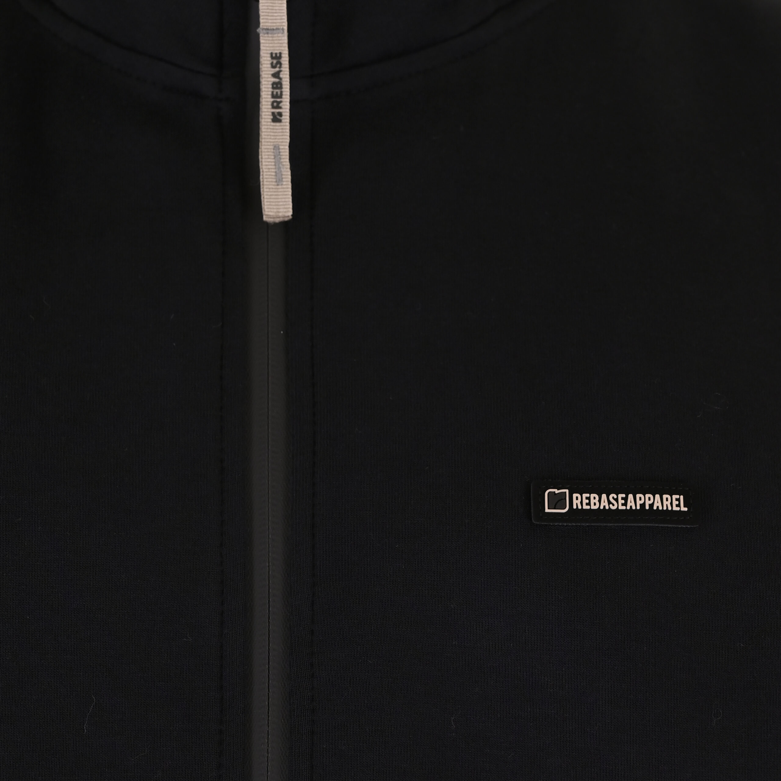 262RTOP-1123 FULL-ZIP WITH STAND-UP COLLAR AND ZIPPER POCKETS (INTERLOCK) BLACK - Image 5