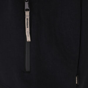 262RTOP-1123 FULL-ZIP WITH STAND-UP COLLAR AND ZIPPER POCKETS (INTERLOCK) BLACK - Image 6