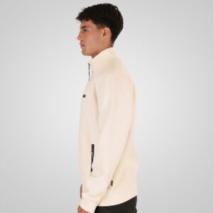 262RTOP-1123 FULL-ZIP WITH STAND-UP COLLAR AND ZIPPER POCKETS (INTERLOCK) POLAR WHITE - Image 3