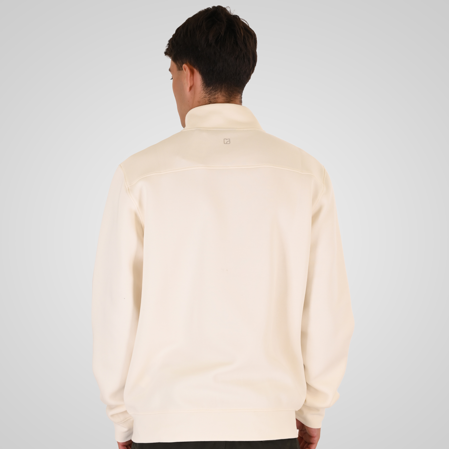 262RTOP-1123 FULL-ZIP WITH STAND-UP COLLAR AND ZIPPER POCKETS (INTERLOCK) POLAR WHITE - Image 4
