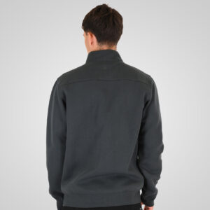 262RTOP-1123 FULL-ZIP WITH STAND-UP COLLAR AND ZIPPER POCKETS (INTERLOCK) SHADOW GREEN - Image 4