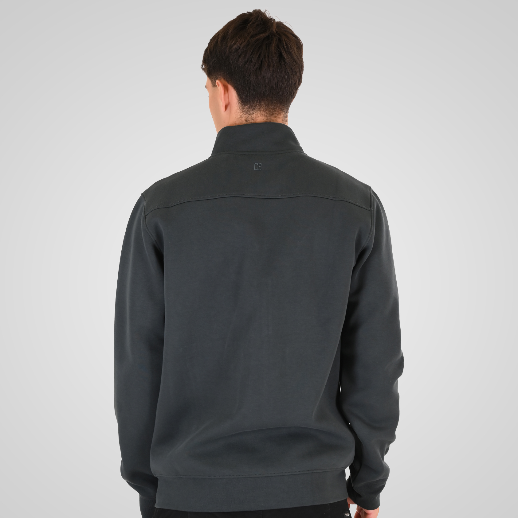262RTOP-1123 FULL-ZIP WITH STAND-UP COLLAR AND ZIPPER POCKETS (INTERLOCK) SHADOW GREEN - Image 4