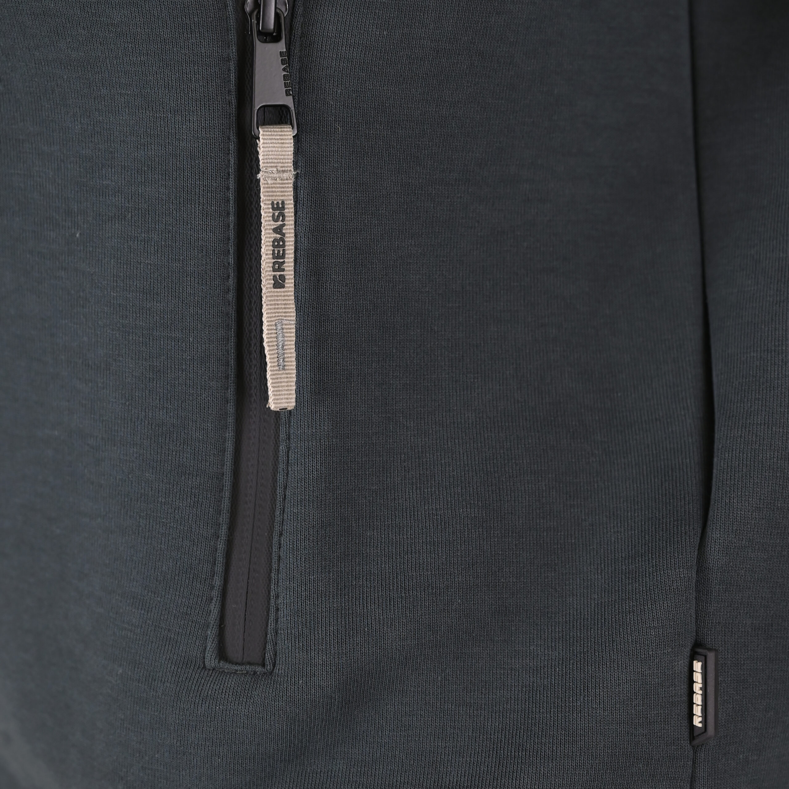 262RTOP-1123 FULL-ZIP WITH STAND-UP COLLAR AND ZIPPER POCKETS (INTERLOCK) SHADOW GREEN - Image 6