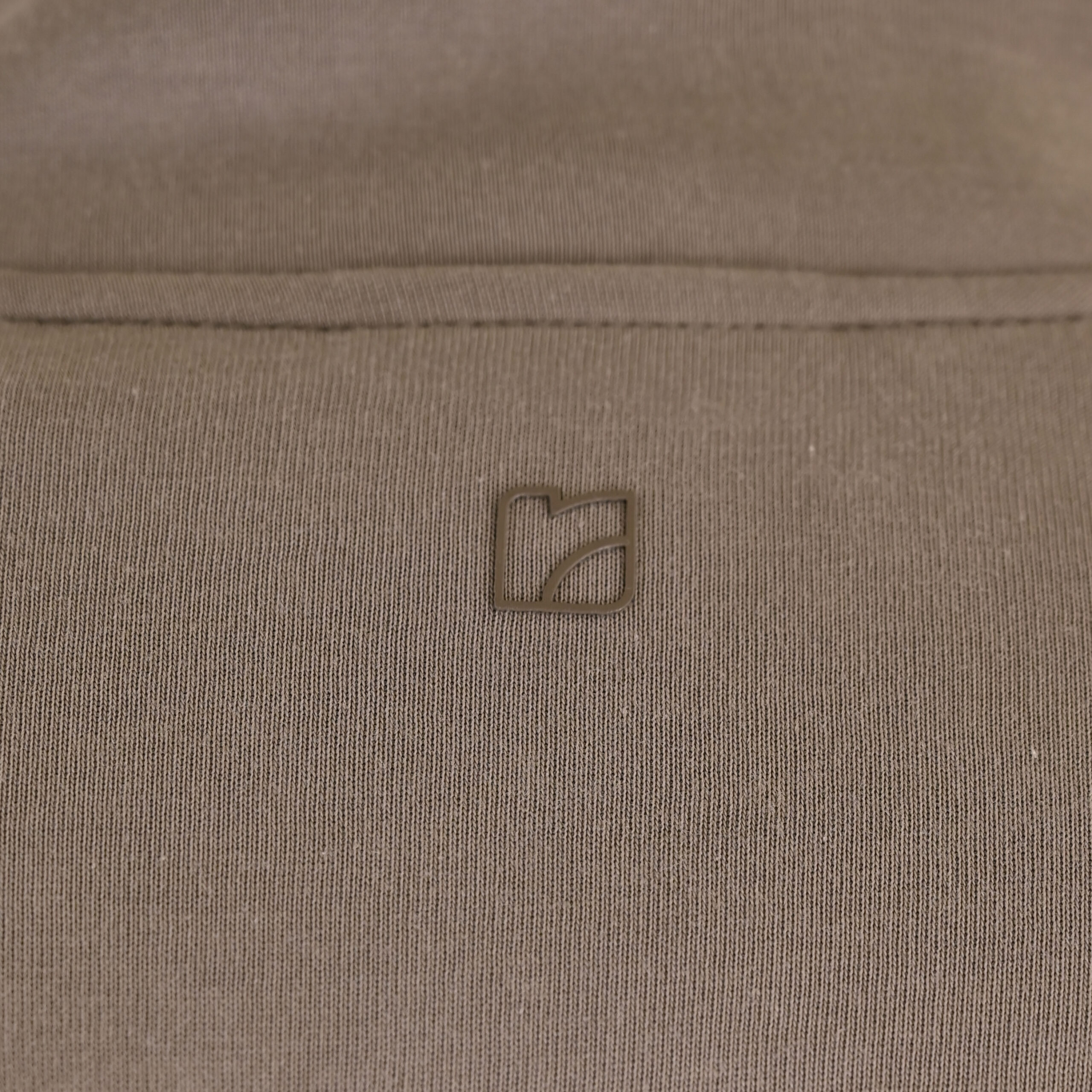 262RTOP-1123 FULL-ZIP WITH STAND-UP COLLAR AND ZIPPER POCKETS (INTERLOCK) SMOKE BEIGE - Image 7