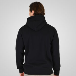 262RTOP-1124 HOODIE FULL-ZIP WITH HIGH DENSITY PRINT AND ZIPPER POCKETS (BRUSHED FLEECE) BLACK - Image 4