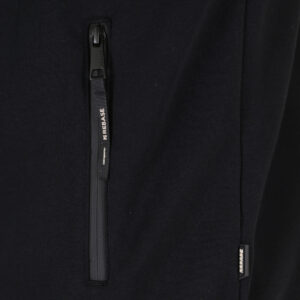 262RTOP-1124 HOODIE FULL-ZIP WITH HIGH DENSITY PRINT AND ZIPPER POCKETS (BRUSHED FLEECE) BLACK - Image 6