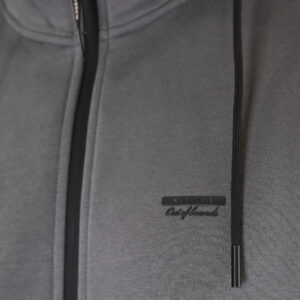 262RTOP-1124 HOODIE FULL-ZIP WITH HIGH DENSITY PRINT AND ZIPPER POCKETS (BRUSHED FLEECE) CLOUDY GREY - Image 5