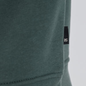 262RTOP-1128 HALF-ZIP WITH STAND-UP COLLAR AND EMBROIDERY (BRUSHED FLEECE) MOSS GREEN - Image 6