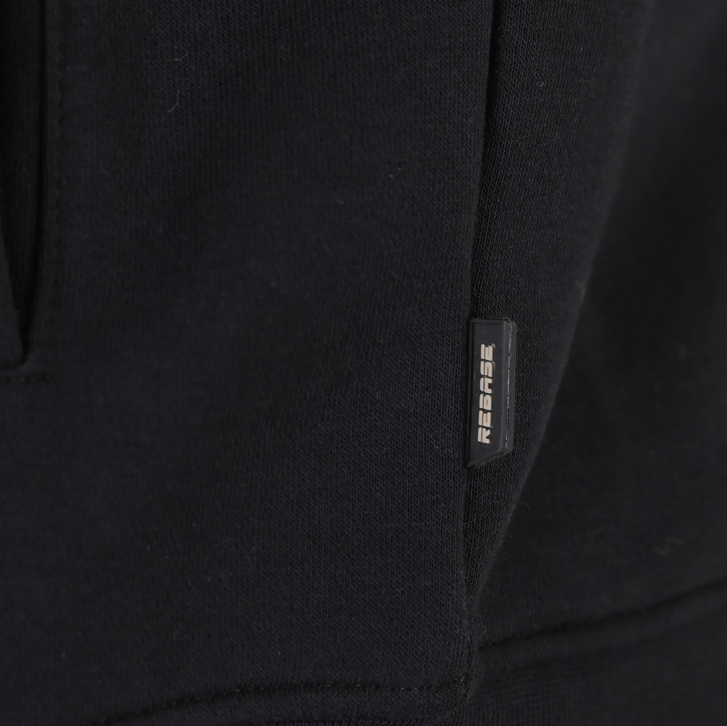 262RTOP-1172 FULL-ZIP TOP WITH STAND-UP COLLAR (BRUSHED FLEECE) BLACK - Image 5