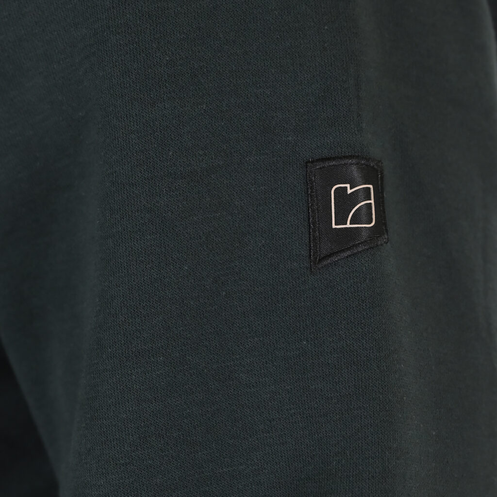 262RTOP-1172 FULL-ZIP TOP WITH STAND-UP COLLAR (BRUSHED FLEECE) FOREST GREEN