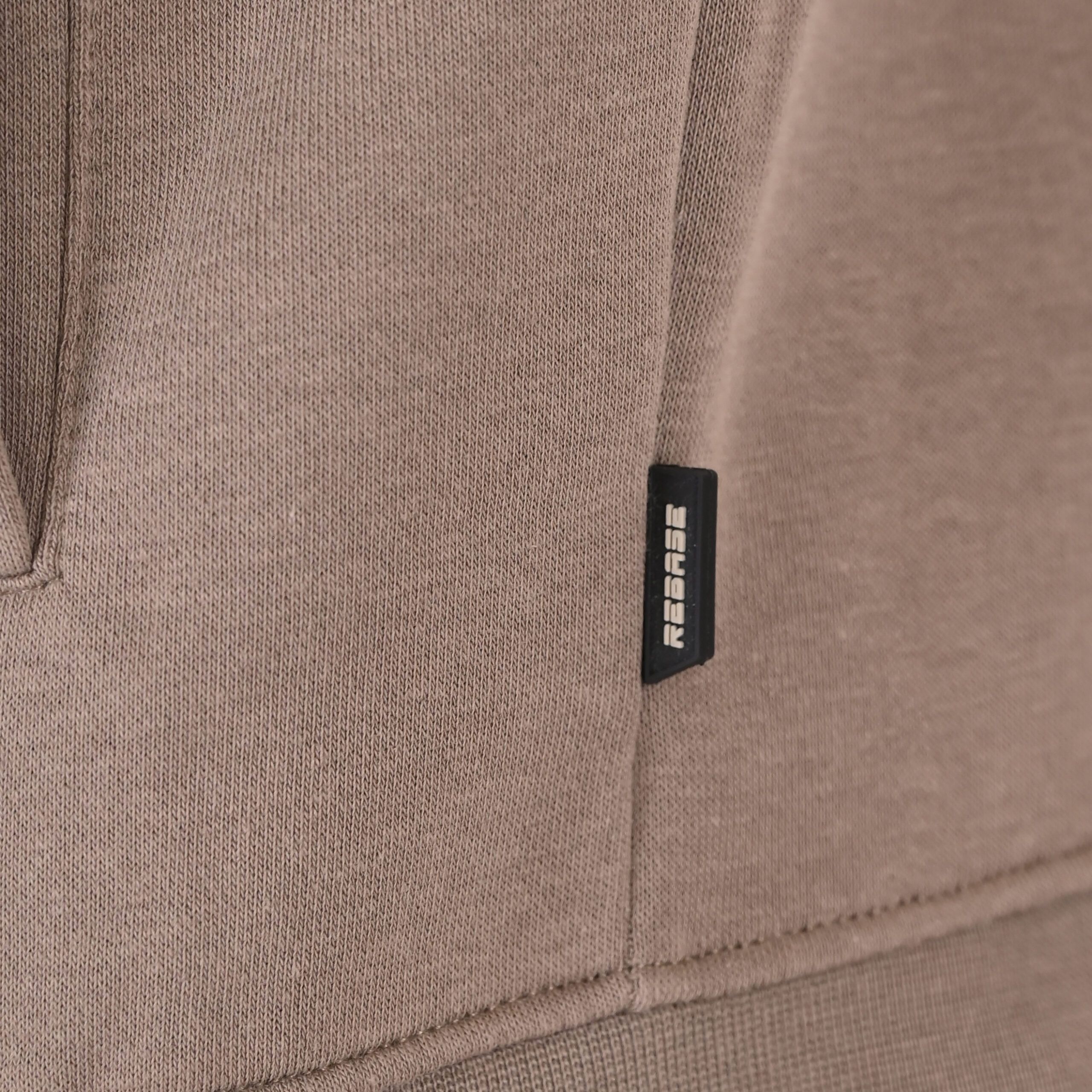 262RTOP-1172 FULL-ZIP TOP WITH STAND-UP COLLAR (BRUSHED FLEECE) TAUPE - Image 6