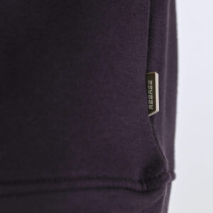 262RTOP-1173 CREWNECK TOP WITH ENGRAVED PRINT (BRUSHED FLEECE) AUBERGINE - Image 6