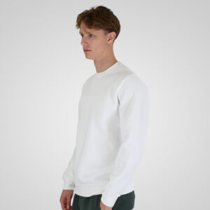 262RTOP-1173 CREWNECK TOP WITH ENGRAVED PRINT (BRUSHED FLEECE) OFF WHITE - Image 3