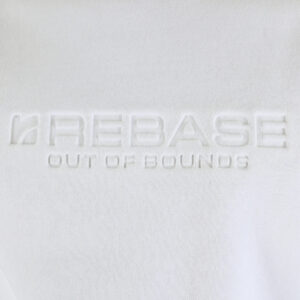 262RTOP-1173 CREWNECK TOP WITH ENGRAVED PRINT (BRUSHED FLEECE) OFF WHITE - Image 5